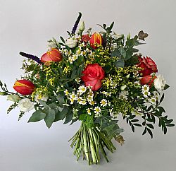 Valetta - Μπουκέτο με τουλίπες και τριαντάφυλλα