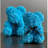 Rose Bear Baby Blue